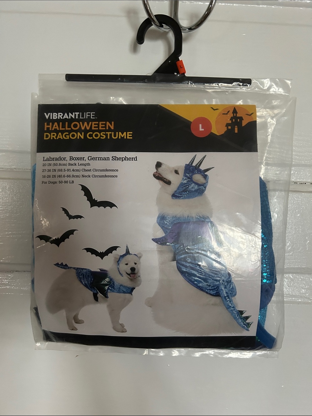 Vibrant Shimmering Blue Dragon Pet Costume